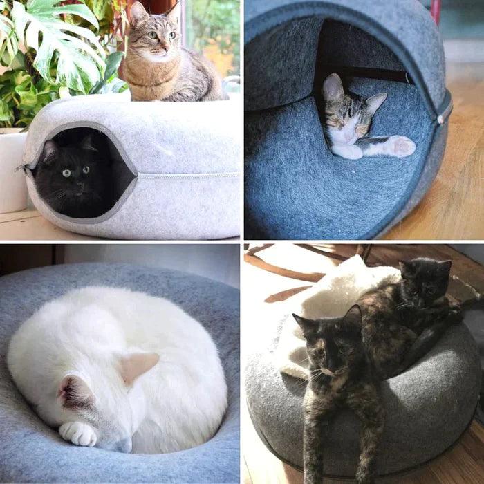 CATTYPRO™ | CAMA TUNEL PARA GATOS + RECETARIO ESPECIAL 🎁 - Tienda Happy