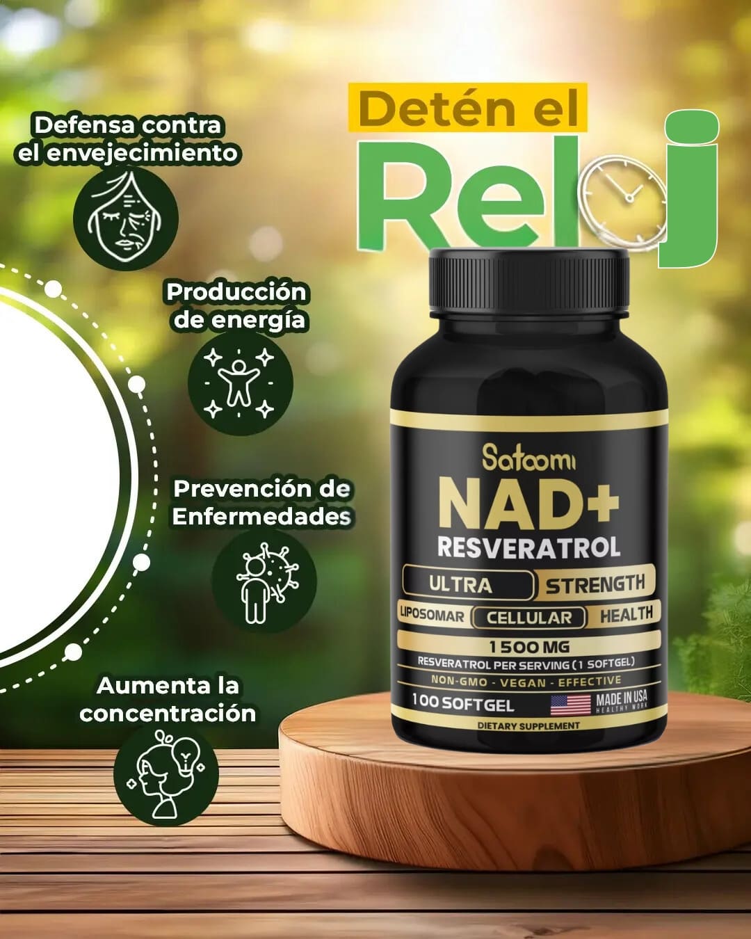 NAD+ con RESVERATROL